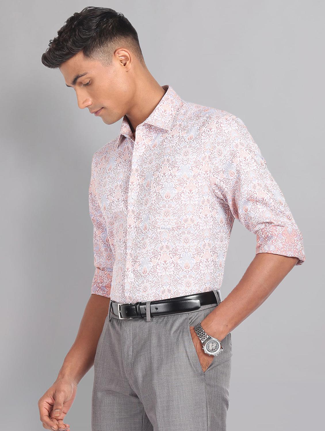 men's slim fit formal shirt - 20396456 - Standard Image - 1