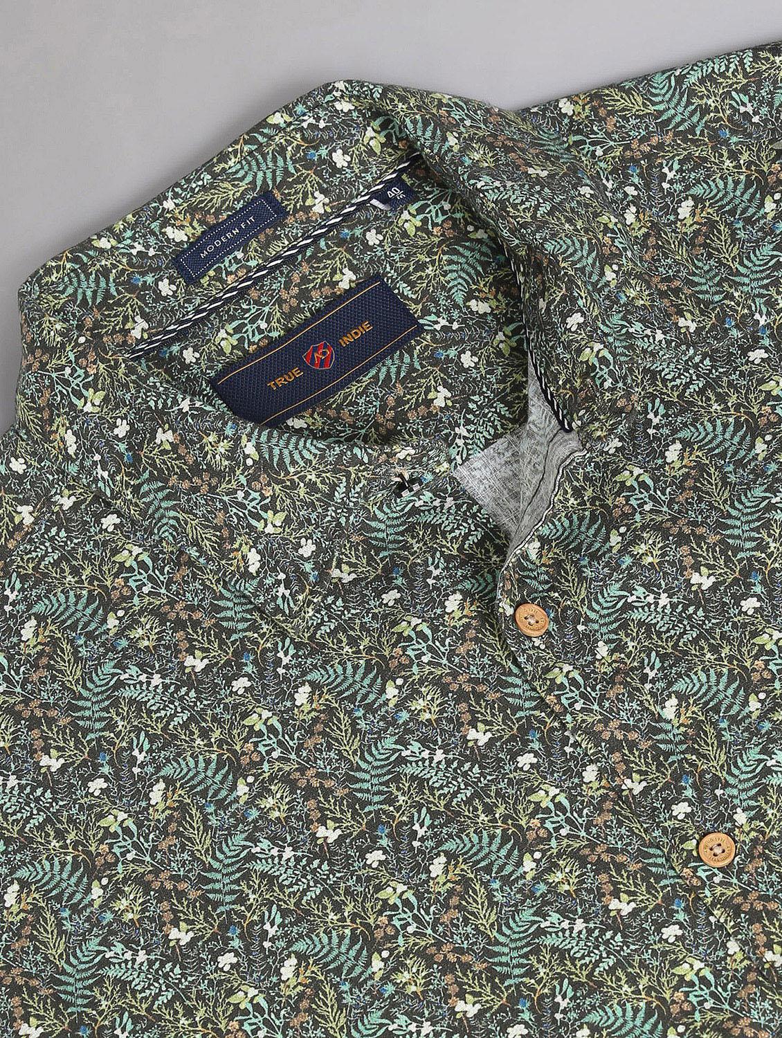 men's short sleeves casual shirt - 20396479 - Standard Image - 4