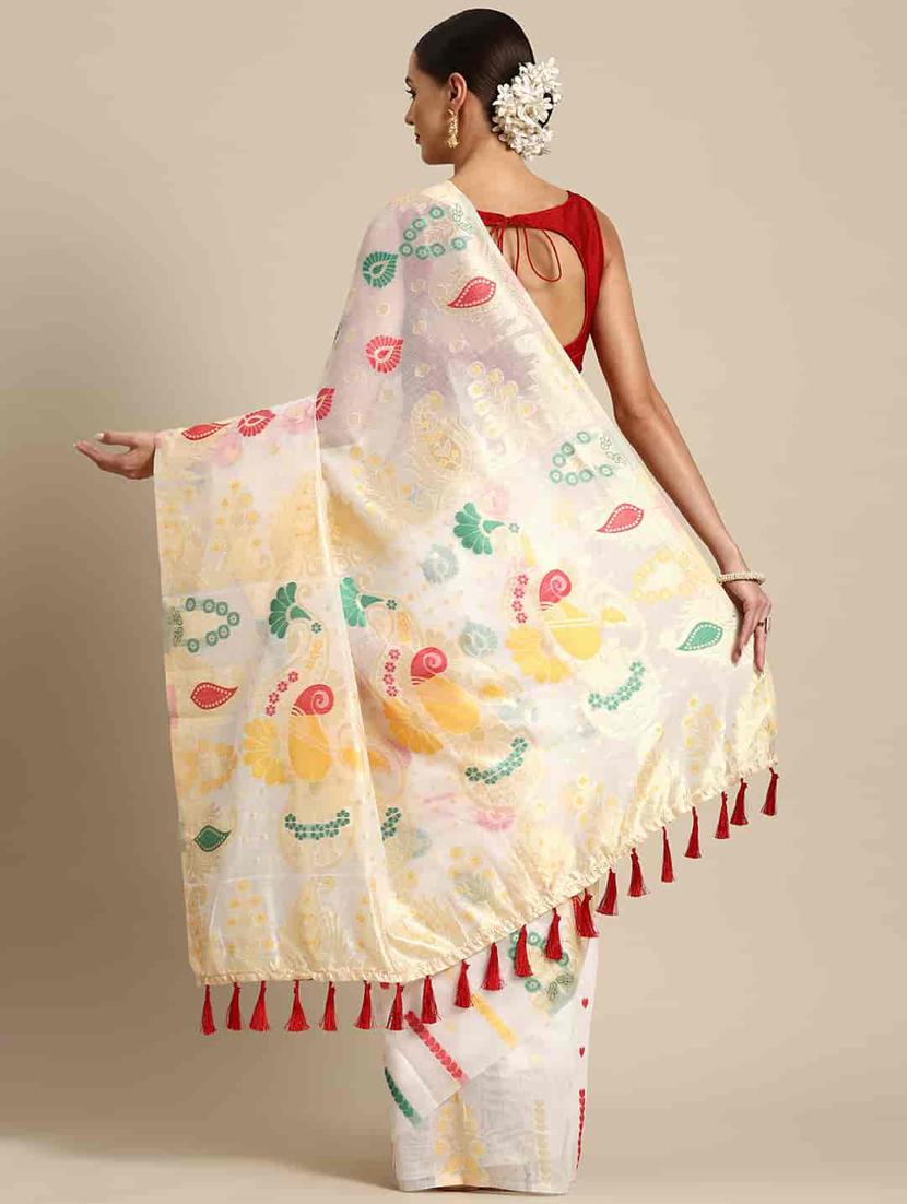 women's floral multi colored saree - 20396601 - Standard Image - 1