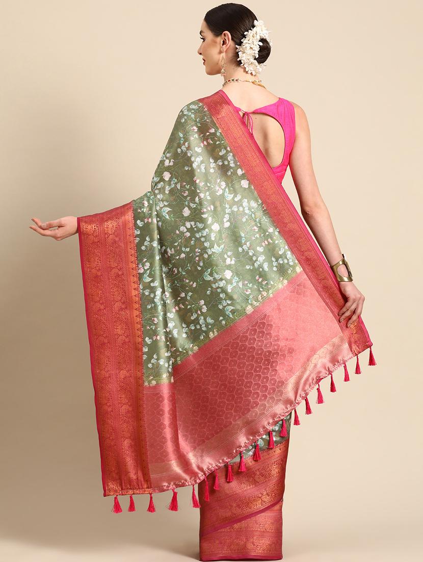 women's bordered royal blue colored saree - 20396607 - Standard Image - 1