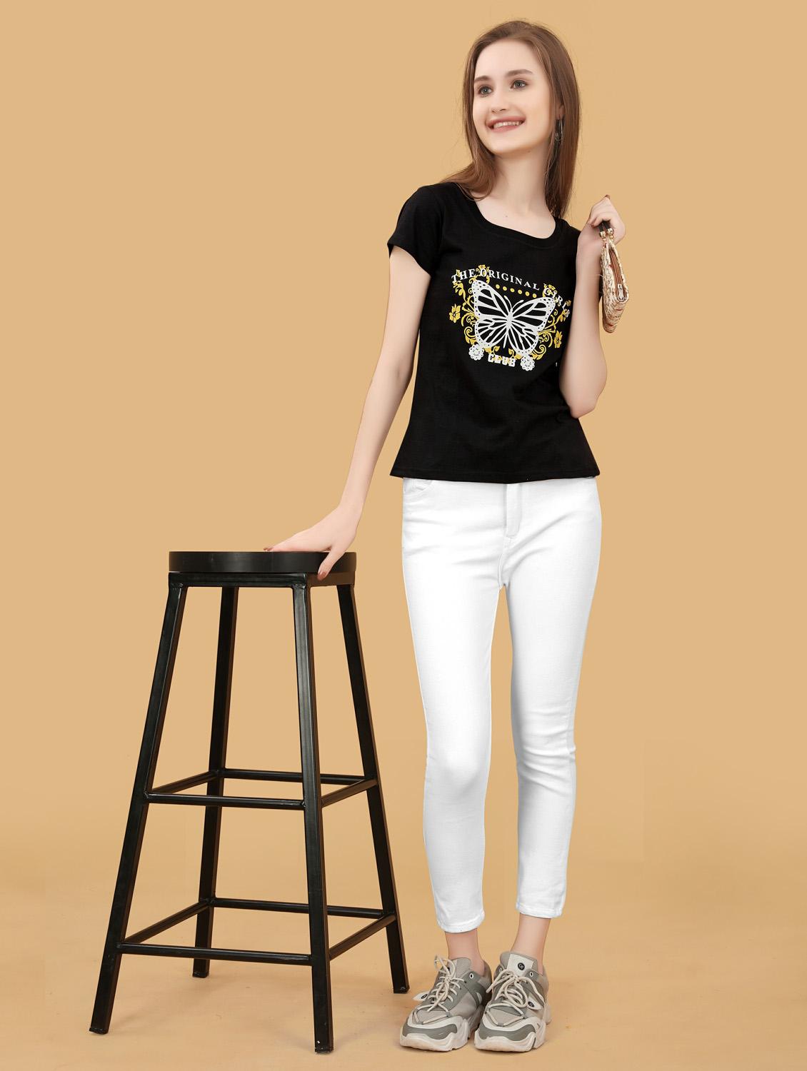 round neck printed t-shirt - 20396670 - Standard Image - 4