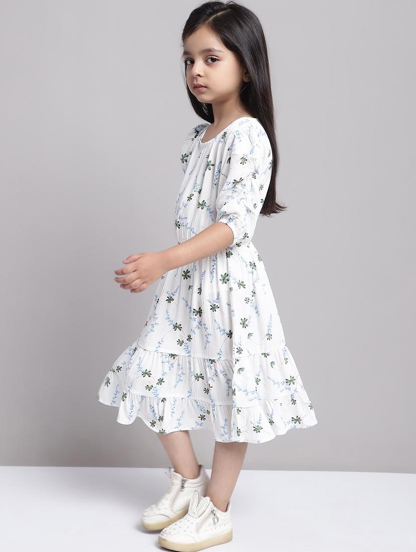 girls round neck short sleeves frock - 20396830 -  Standard Image - 1