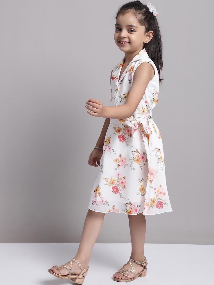 girls collared sleeveless frock - 20397155 - Standard Image - 1
