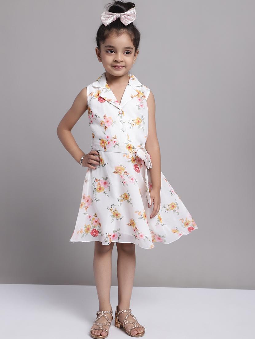 girls collared sleeveless frock - 20397155 - Standard Image - 4