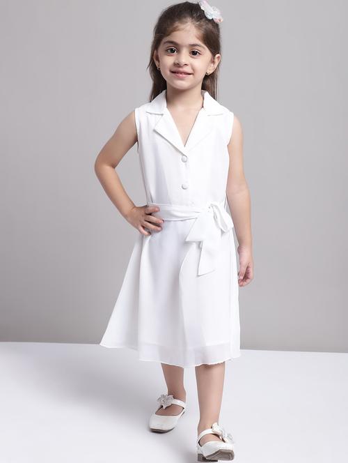 girls collared sleeveless frock - 20397156 - Standard Image - 0