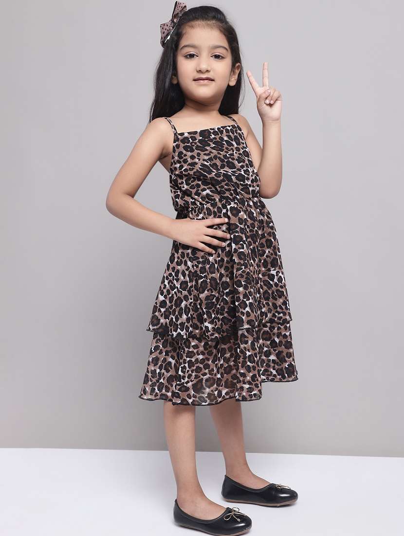 girls shoulder strap sleeveless frock - 20397186 -  Standard Image - 1