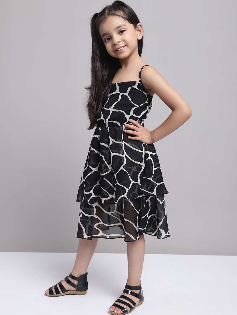 girls shoulder strap sleeveless frock - 20397188 -  Standard Image - 1