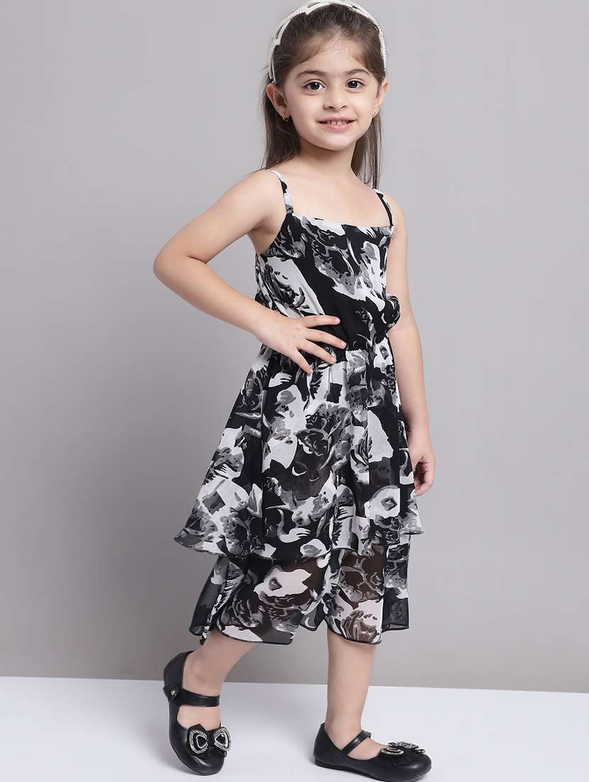 girls shoulder strap sleeveless frock - 20397189 -  Standard Image - 1