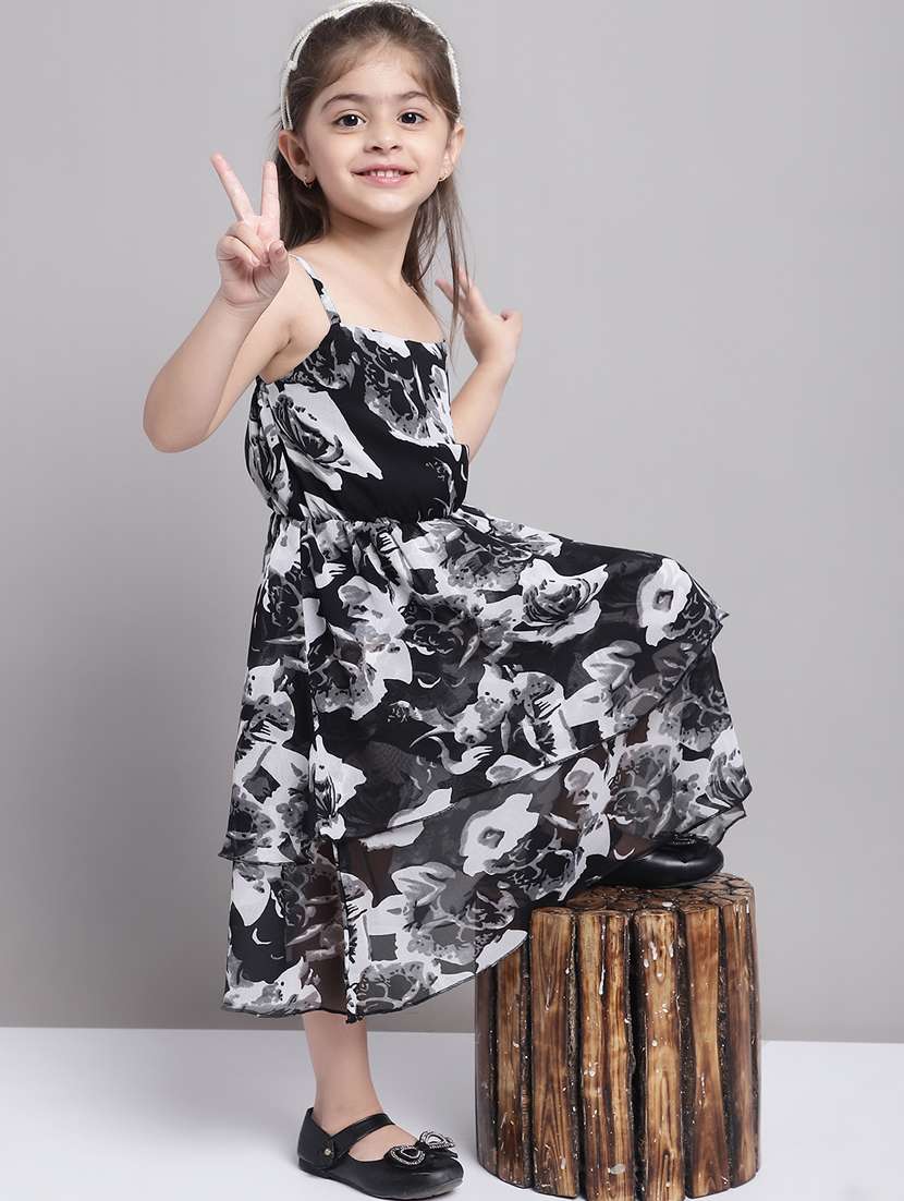 girls shoulder strap sleeveless frock - 20397189 -  Standard Image - 4