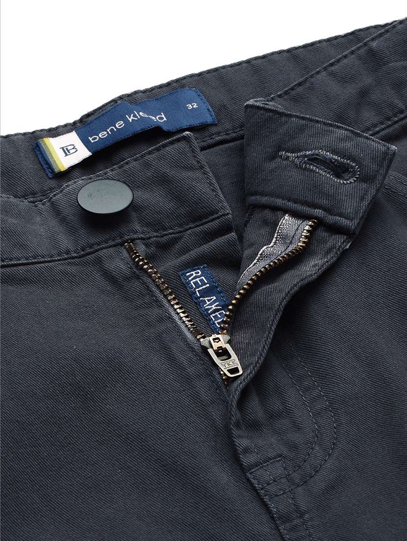 men solid charcoal cotton cargos casual trouser - 20397326 -  Standard Image - 4