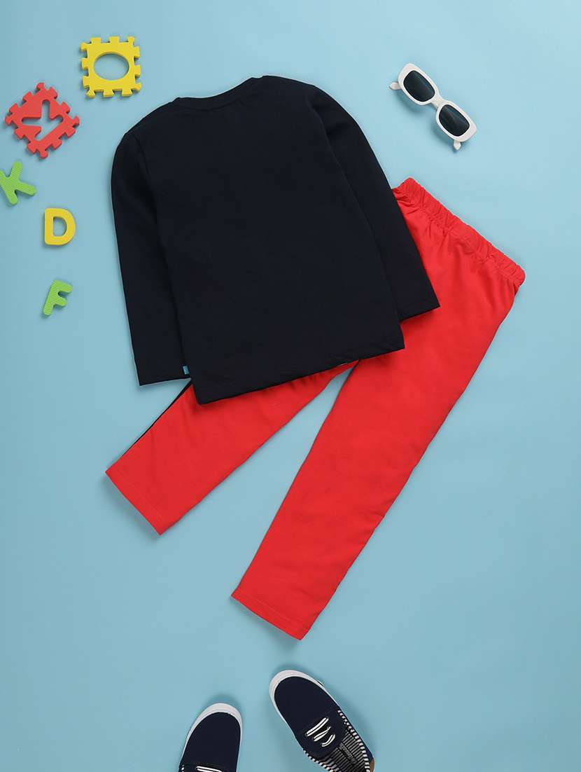 blue cotton suit sets twin & dungree - 20399424 -  Standard Image - 1