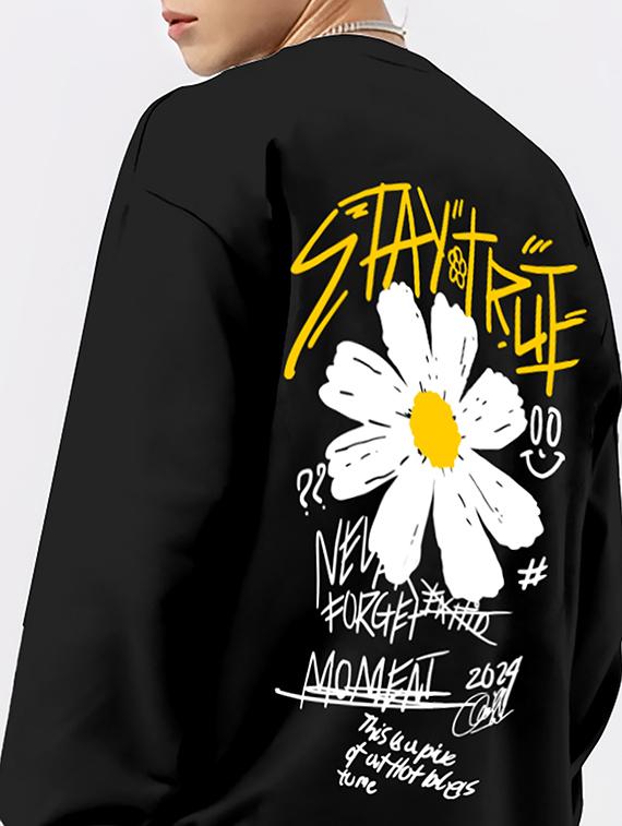 men's long sleeves oversized t-shirt - 20404141 -  Standard Image - 1