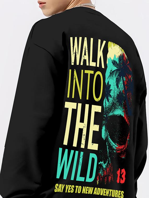 men's long sleeves oversized t-shirt - 20404143 -  Standard Image - 1
