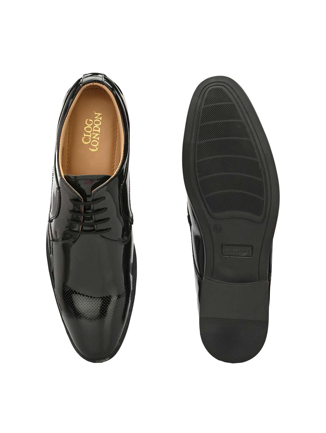 black lace-up formal shoes - 20404181 -  Standard Image - 4