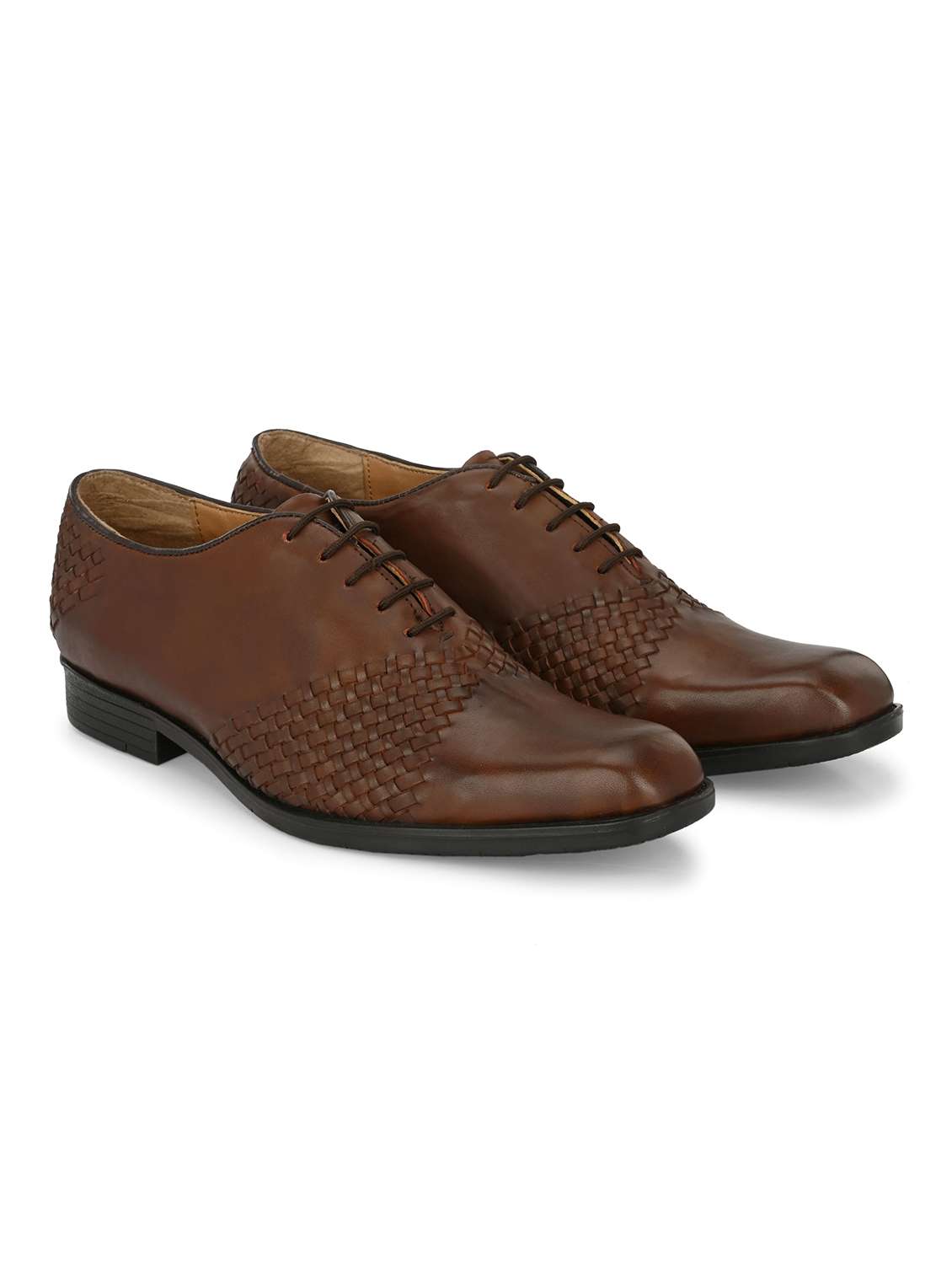 men textured lace-up oxfords shoes - 20404186 - Standard Image - 1