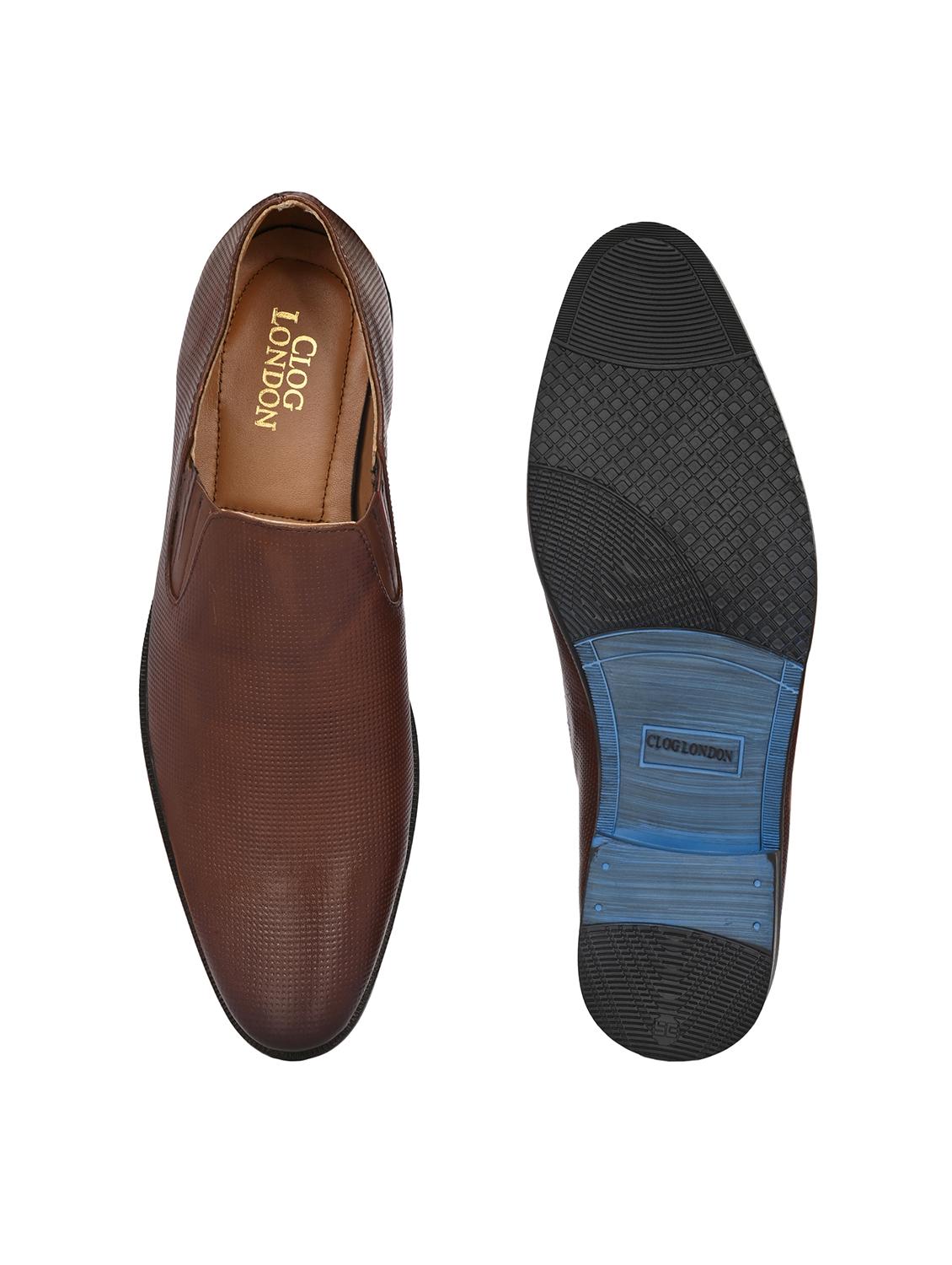 men's brown slip on formal shoe - 20404196 - Standard Image - 4