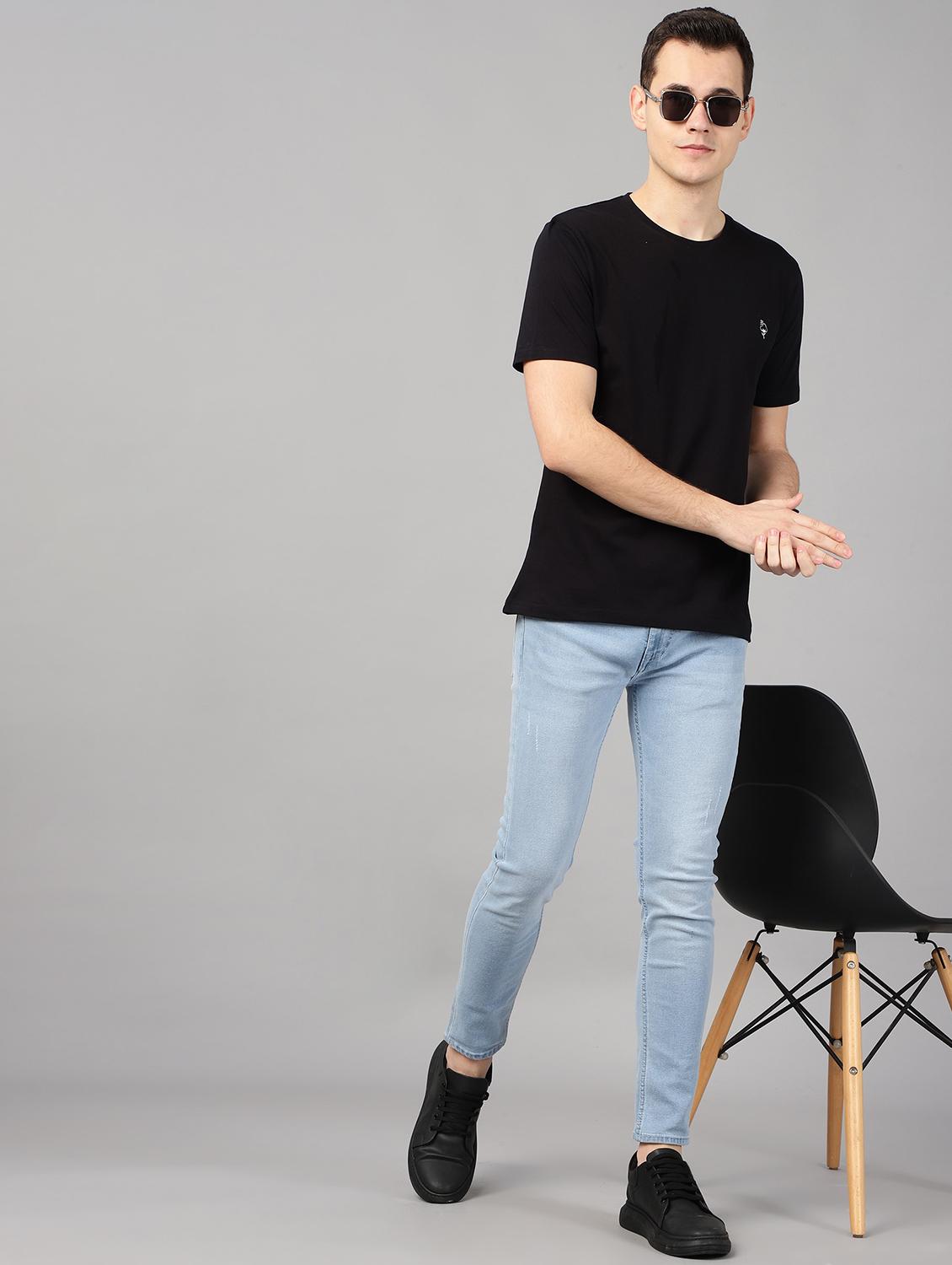 men black cotton regular t-shirt - 20404302 - Standard Image - 4