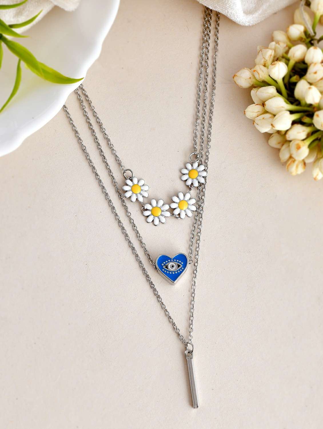 silver stainless steel pendant