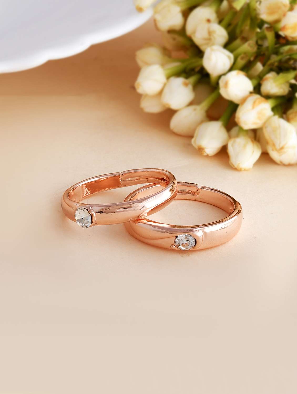 women's stainless steel rings combo