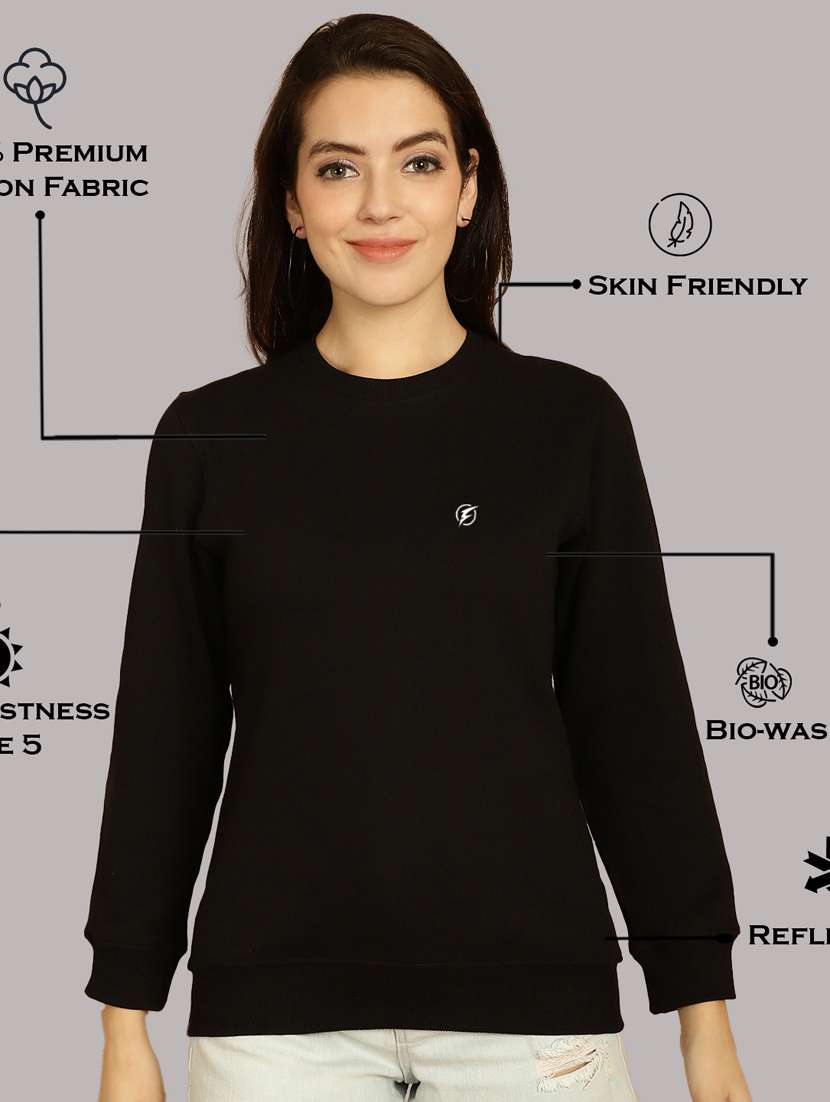 women's placement print sweatshirt - 20405526 -  Standard Image - 4