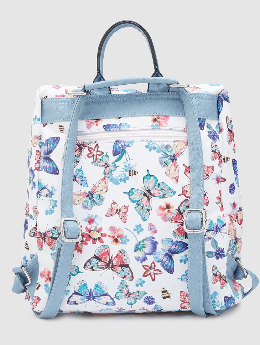 multi color printed leatherette regular backpack - 20405740 - Standard Image - 1