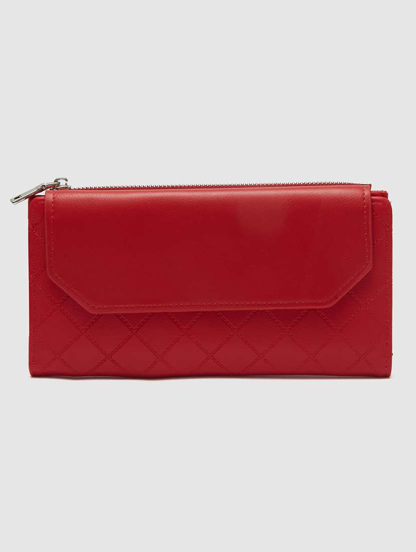 red leather wallet