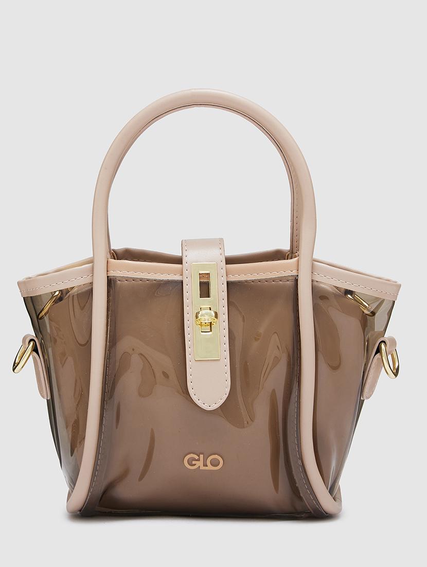 women solid leatherette handbag - 20405797 - Standard Image - 4