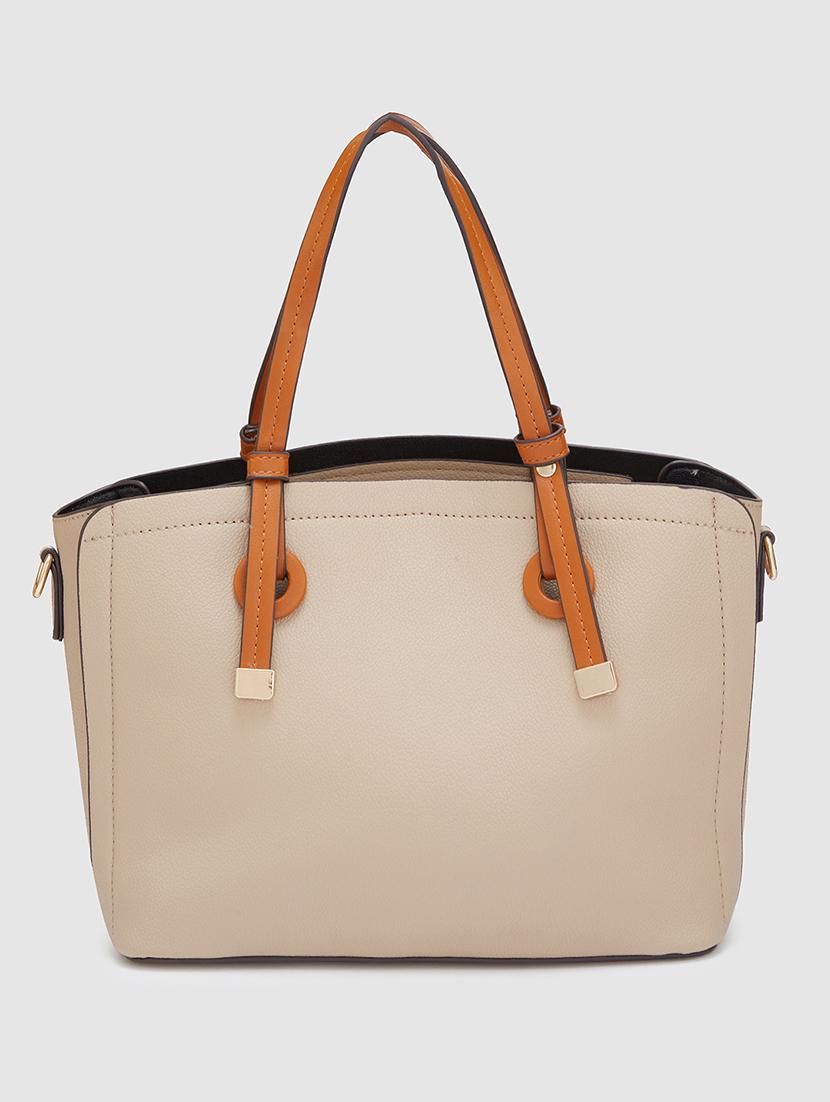 women solid leatherette  handbag - 20405805 -  Standard Image - 1