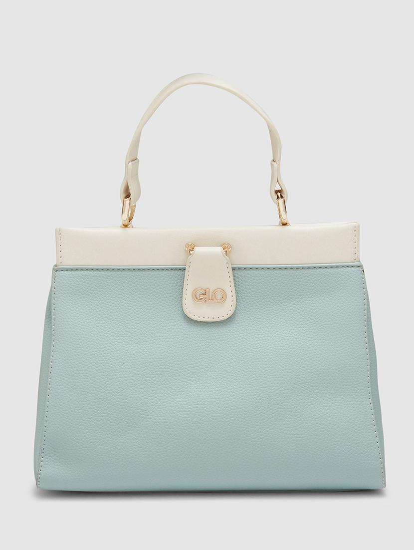 women solid leatherette handbag - 20405808 - Standard Image - 4