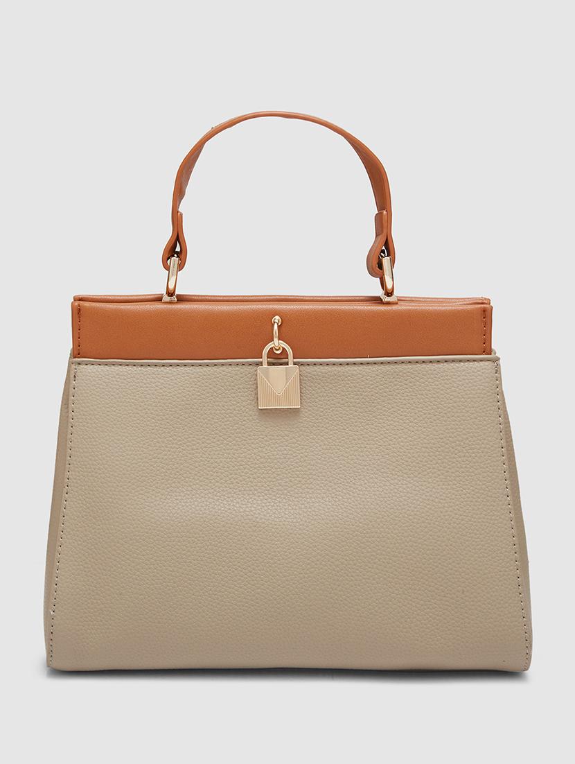 women solid leatherette  handbag - 20405809 -  Standard Image - 1