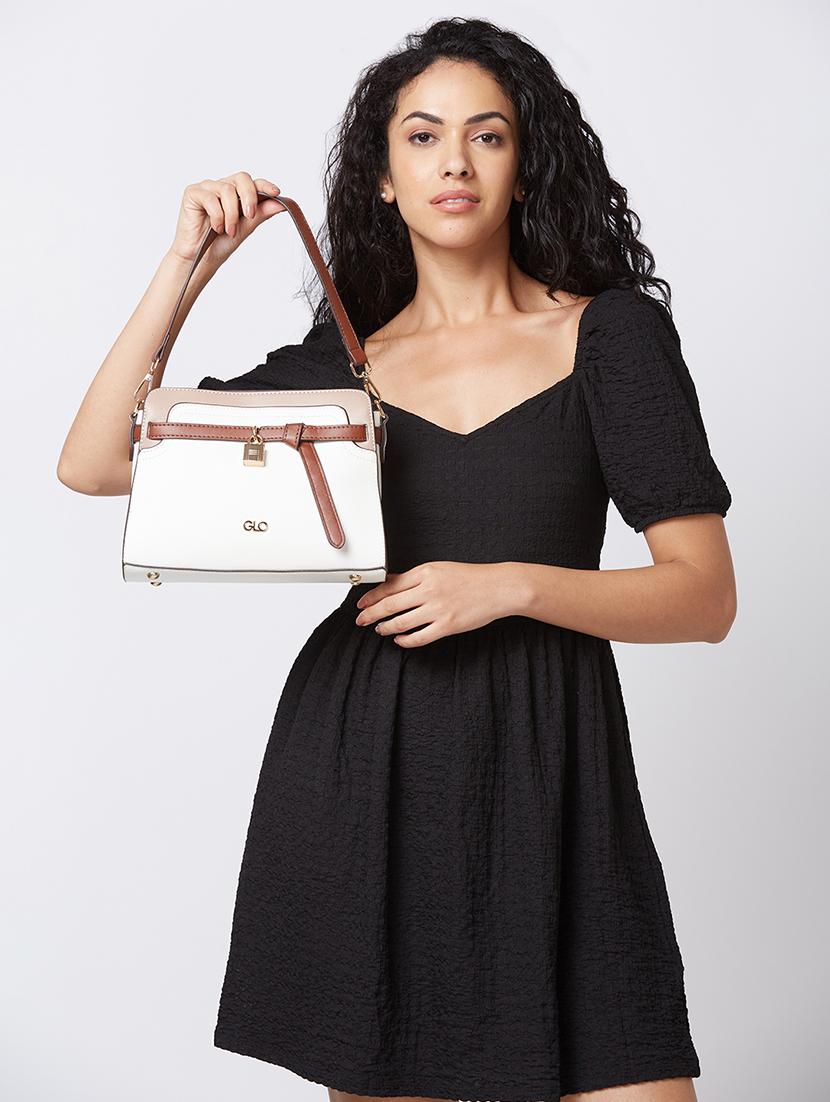 white leatherette (pu) handbag - 20405812 - Standard Image - 6