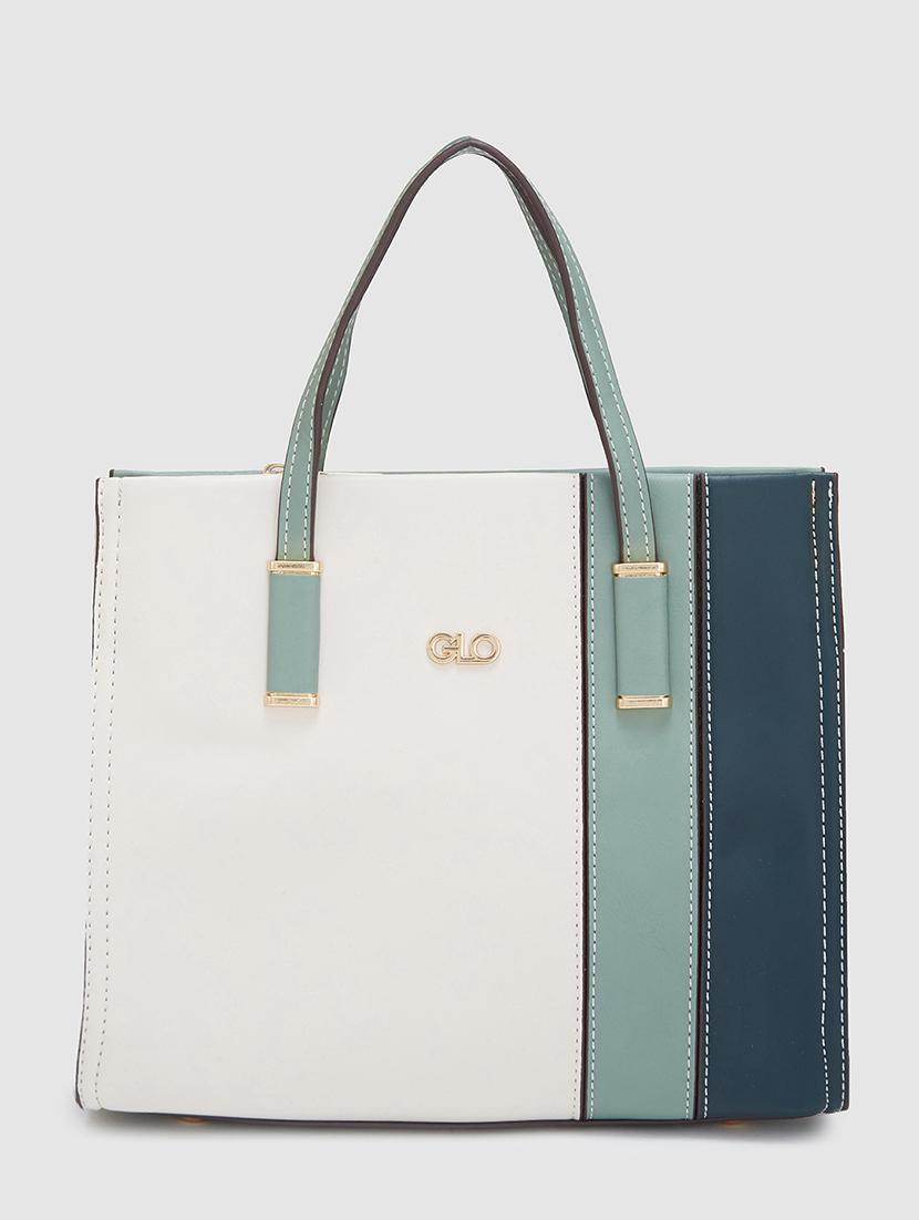 women color block leatherette handbag - 20405816 - Standard Image - 4