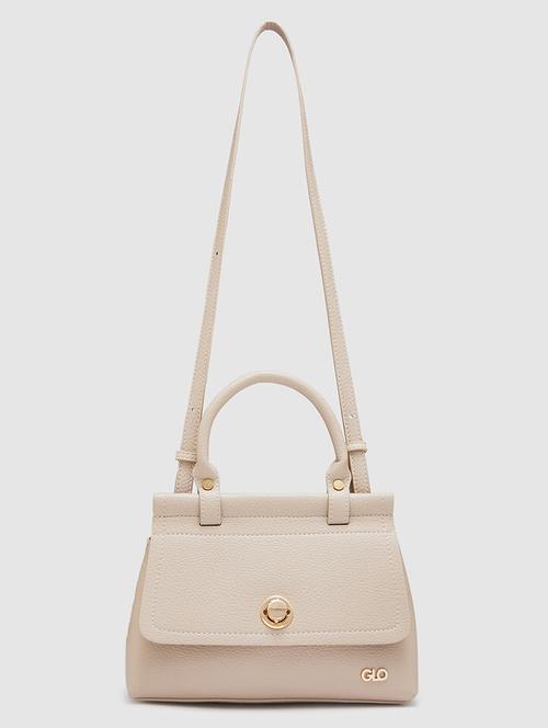 brown leatherette (pu) handbag - 20405819 -  Standard Image - 0