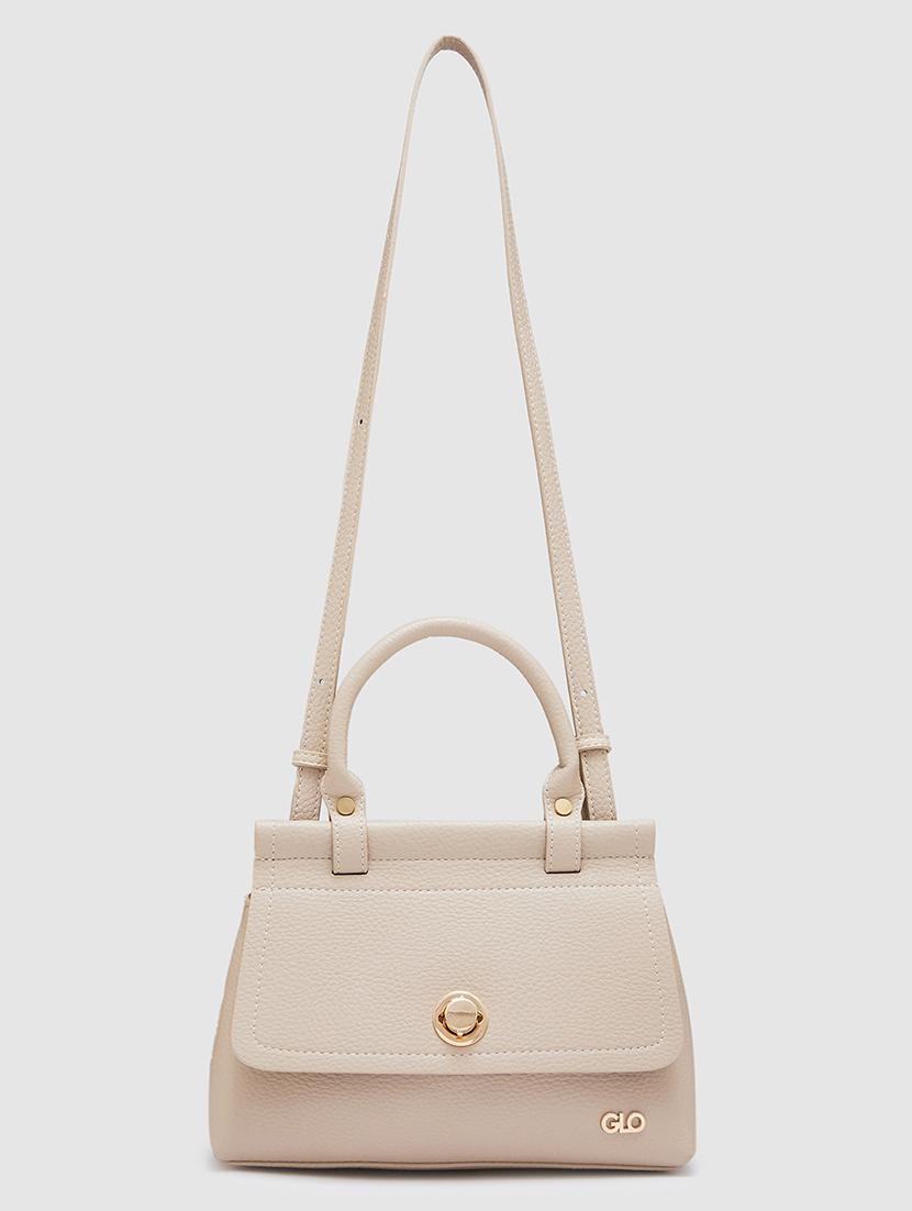 brown leatherette (pu) handbag - 20405819 -  Zoom Image - 0