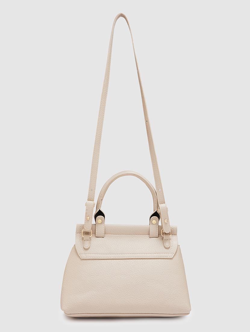 brown leatherette (pu) handbag - 20405819 -  Standard Image - 1