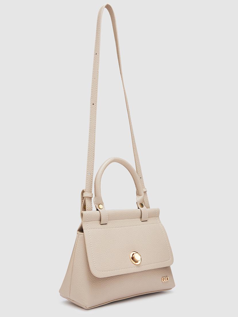brown leatherette (pu) handbag - 20405819 - Standard Image - 4
