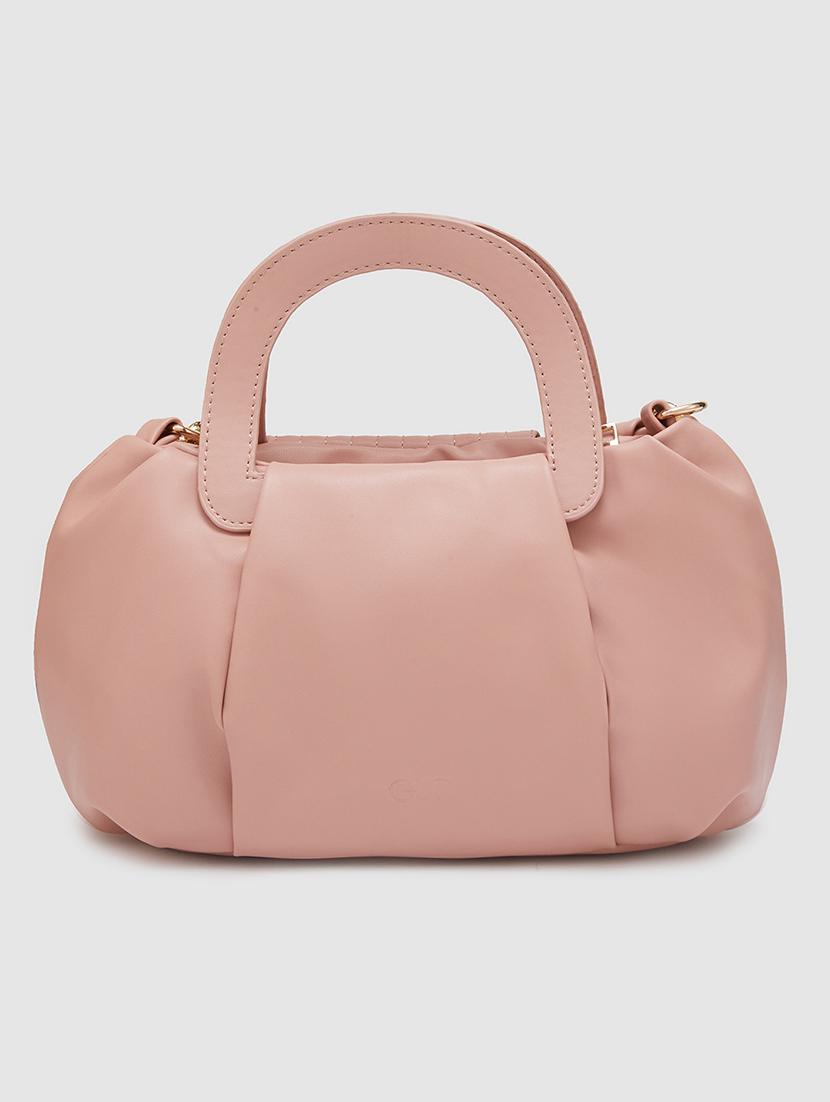 peach leatherette (pu) regular handbag - 20405822 -  Standard Image - 1