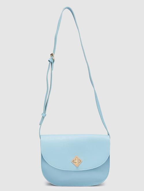 women solid pu leatherette regular sling bag - 20405825 - Standard Image - 0