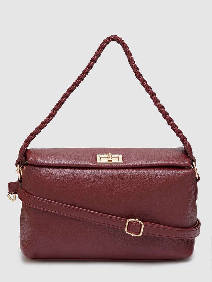 women solid leatherette (pu) regular handbag - 20405828 - Zoom Image - 0