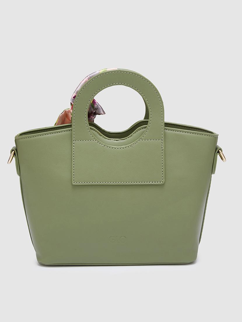 women solid leatherette handbag - 20405830 -  Standard Image - 1