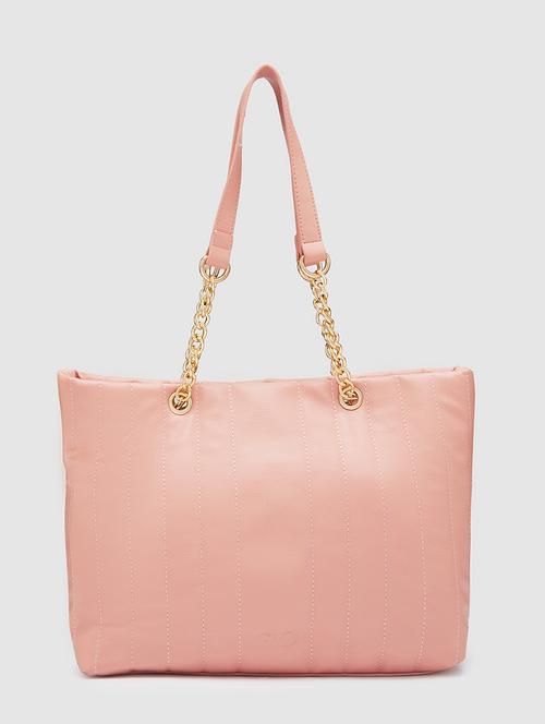 women solid leatherette handbag - 20405833 - Standard Image - 0