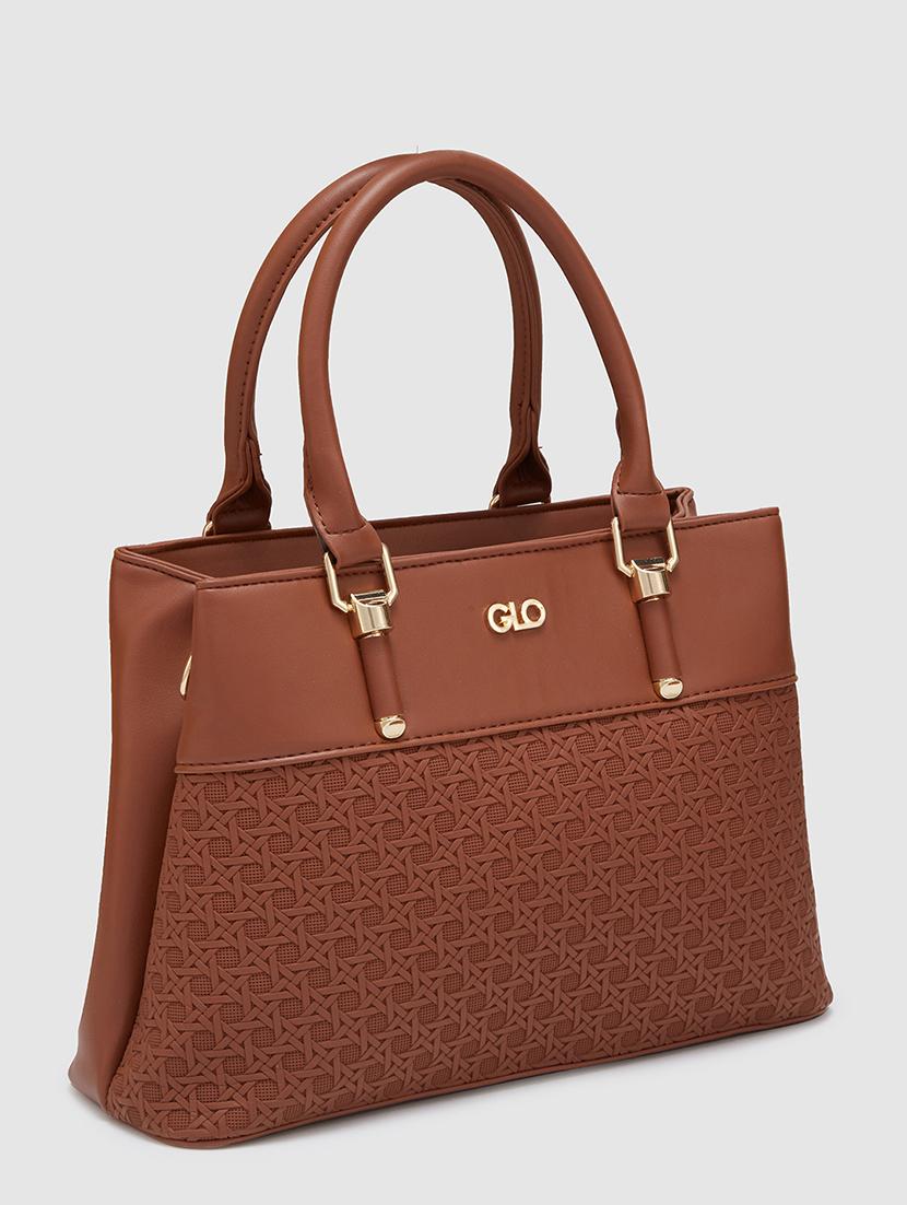 women texture leatherette handbag - 20405838 - Standard Image - 4