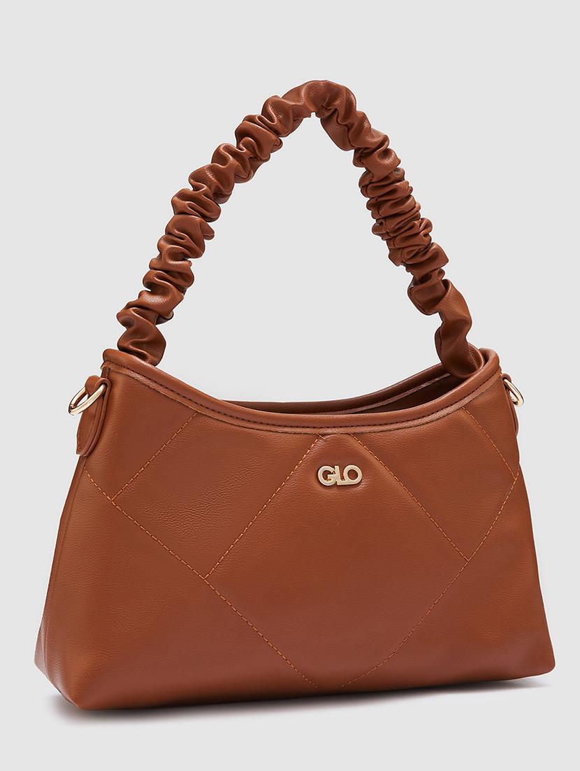 women solid leatherette hobo handbag - 20405840 - Standard Image - 4