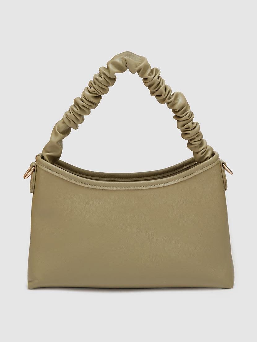 women solid leatherette hobo handbag - 20405841 - Standard Image - 1