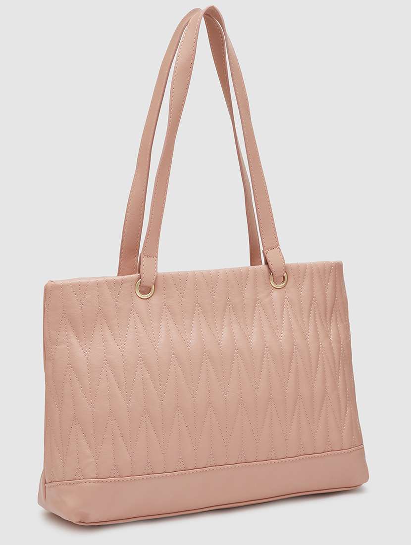 women texture leatherette handbag - 20405843 -  Standard Image - 4