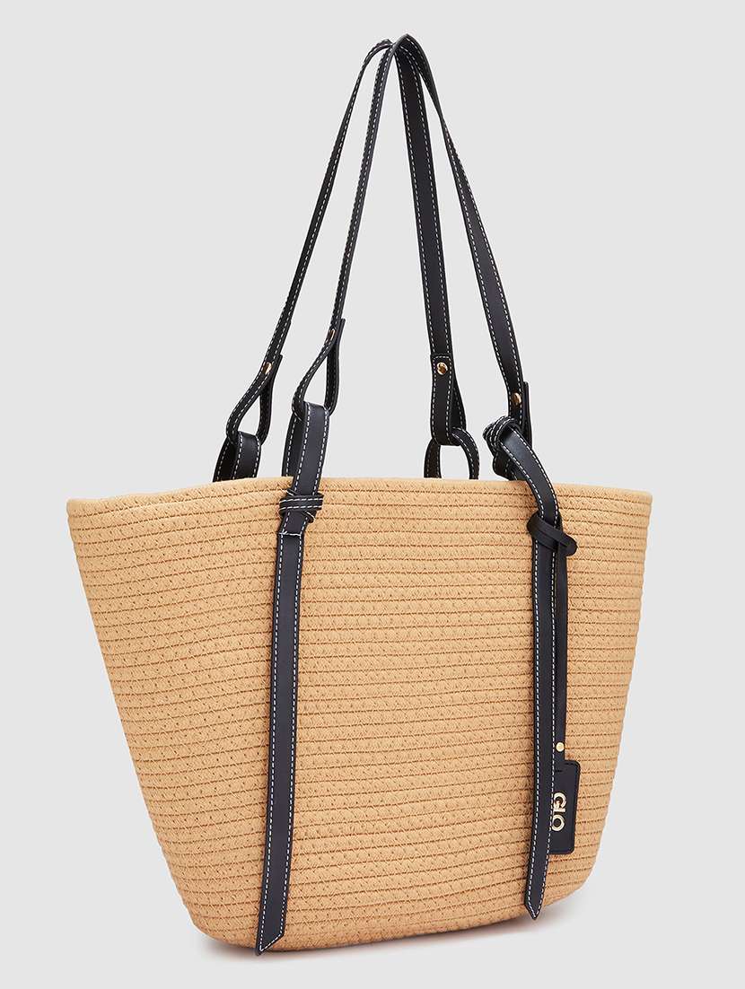 women texture leatherette handbag - 20405852 - Standard Image - 4