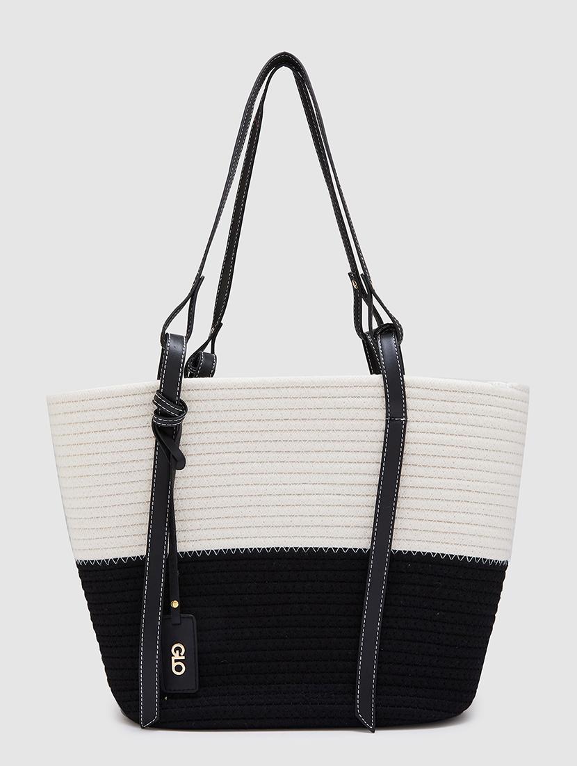 women color block leatherette handbag - 20405853 - Zoom Image - 0