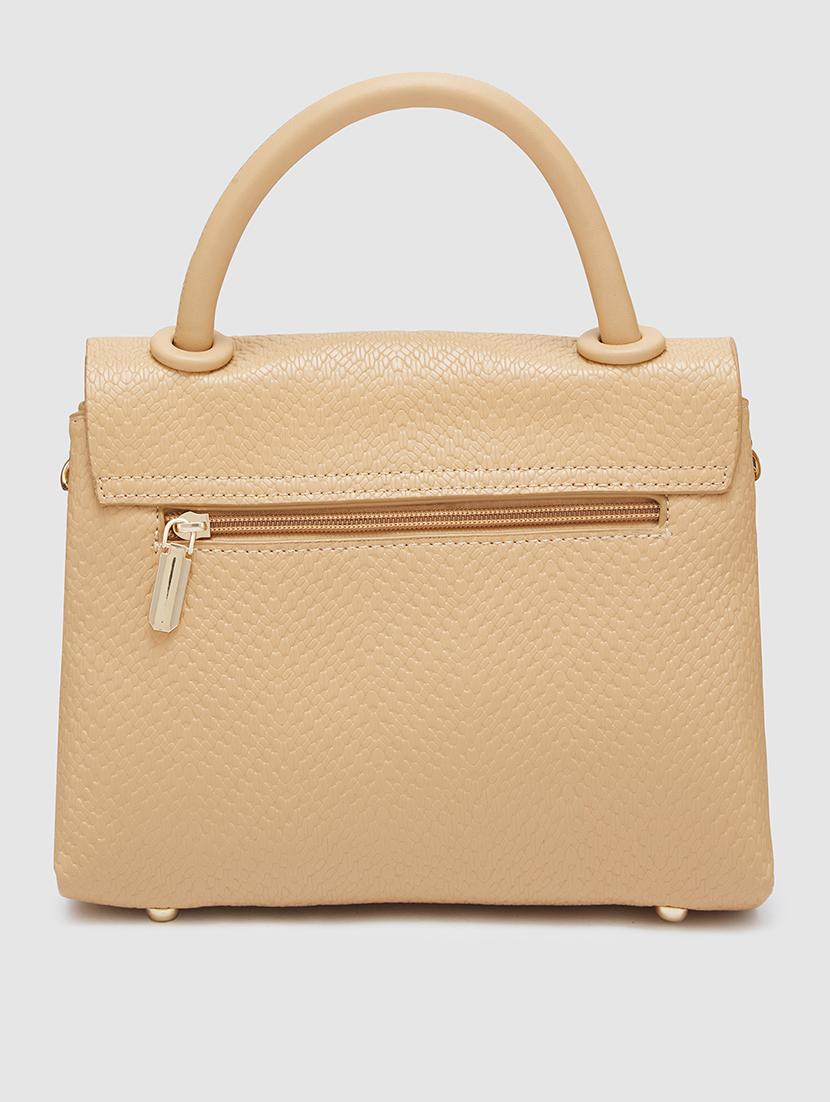 women texture leatherette handbag - 20405855 - Standard Image - 1
