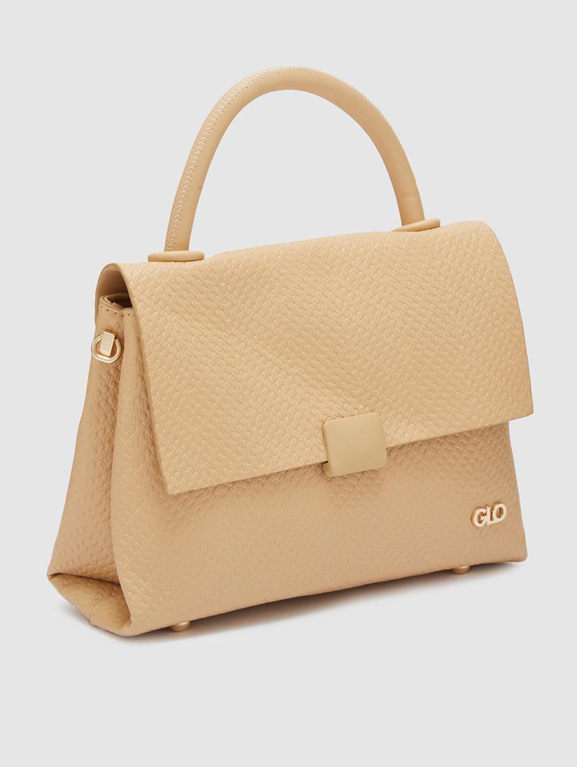 women texture leatherette handbag - 20405855 - Standard Image - 4