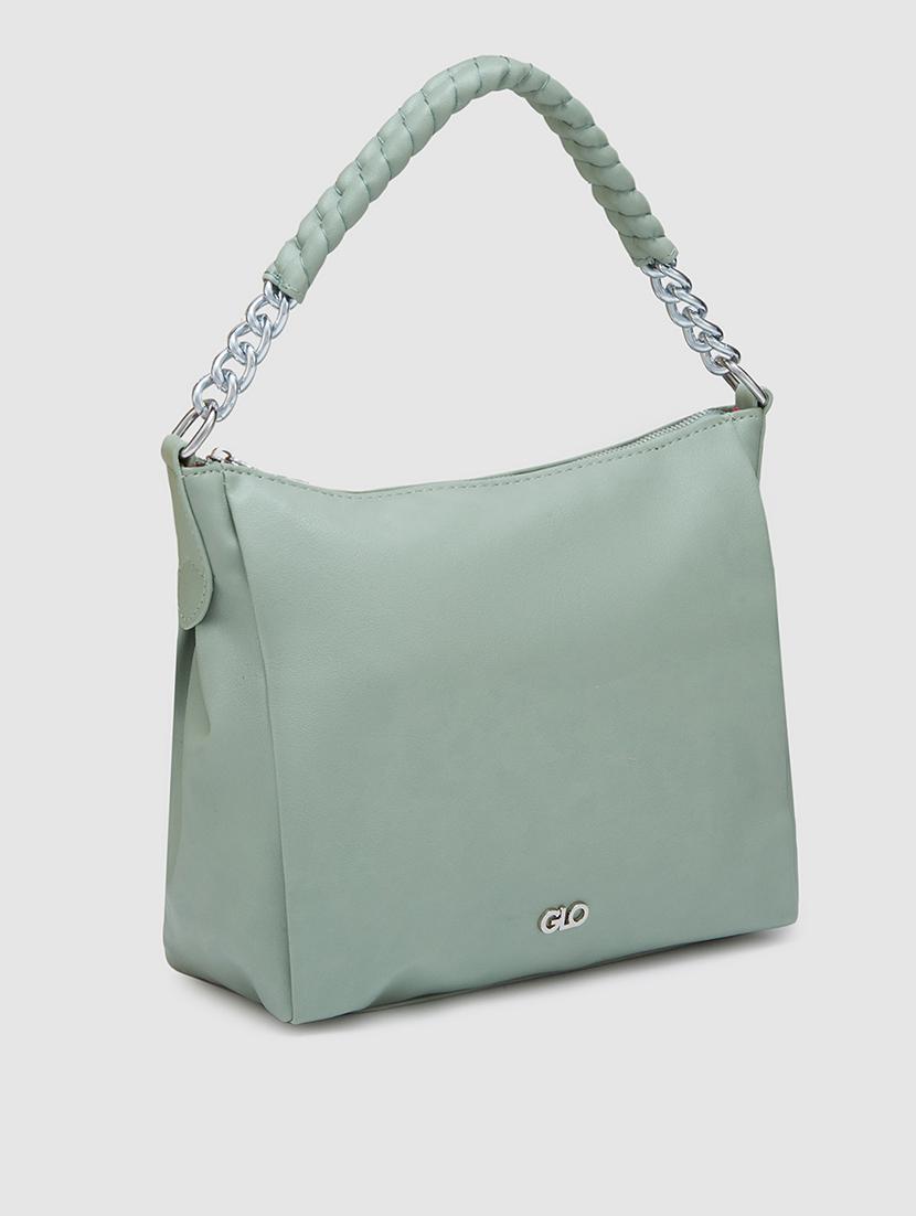 women solid leatherette hobo handbag - 20405857 - Standard Image - 4